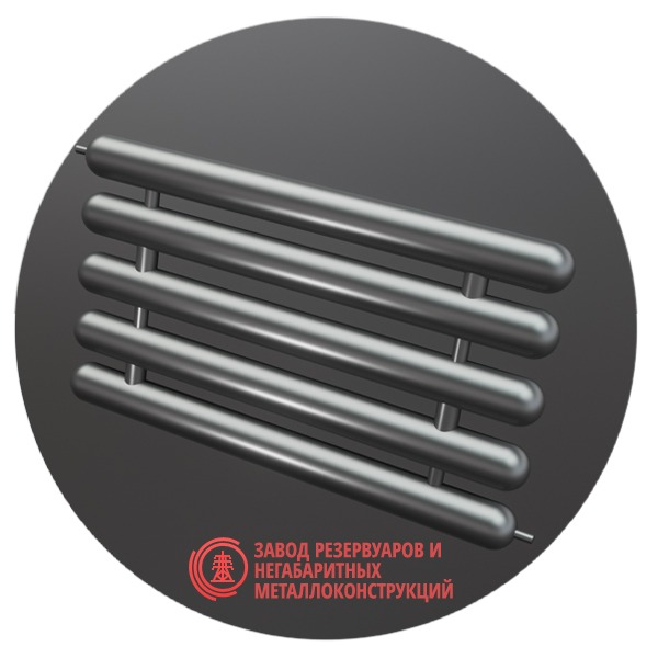 Регистры отопления пятирядные РСЭ-5x48x2.0-5000 мм